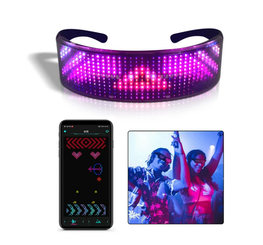 Pixel LED Party Glasses
